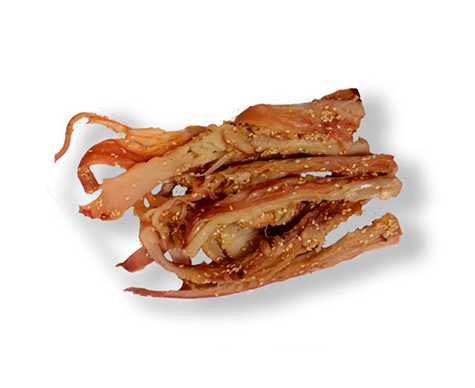 Ripped salted and dried squid with pepper and sesame