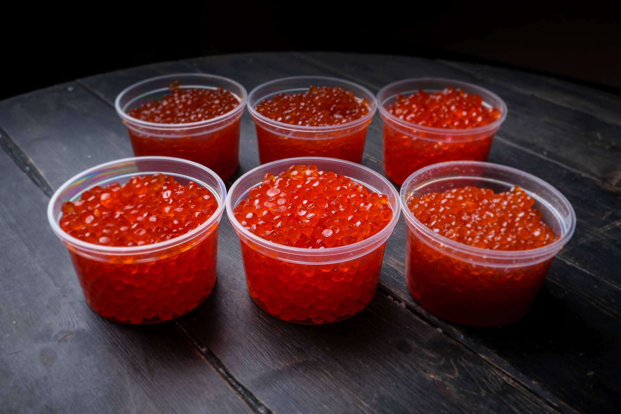 Preparation of salt breakdown caviar